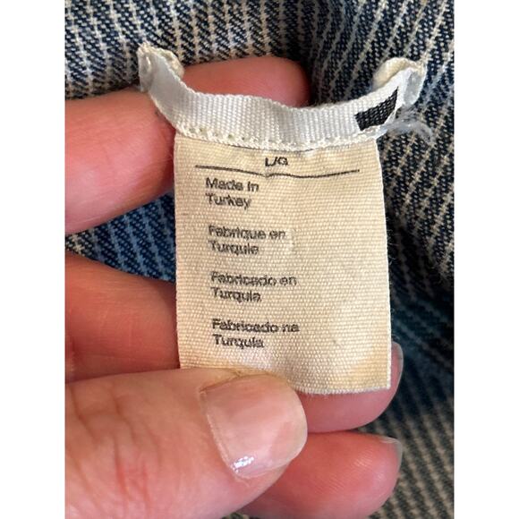 Levi's Engineer Railroad Stripe Cotton Dress - Picture 6 of 7